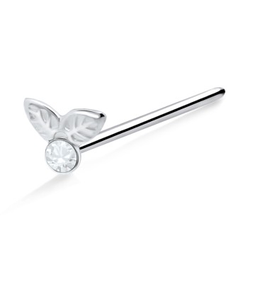 Fruit n Leaves Silver Straight Nose Stud NSKA-670